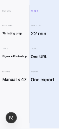 Comparison · Side by side — Spec sheet