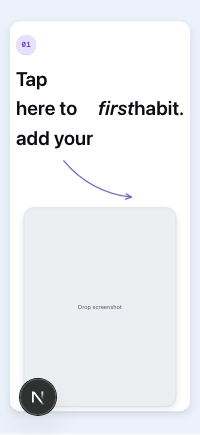 Onboarding · Step with arrow — Tutorial card